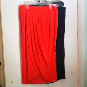 2 pencil tulip skirts